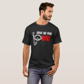 黙ってダイビングへ Tシャツ (正面フル)