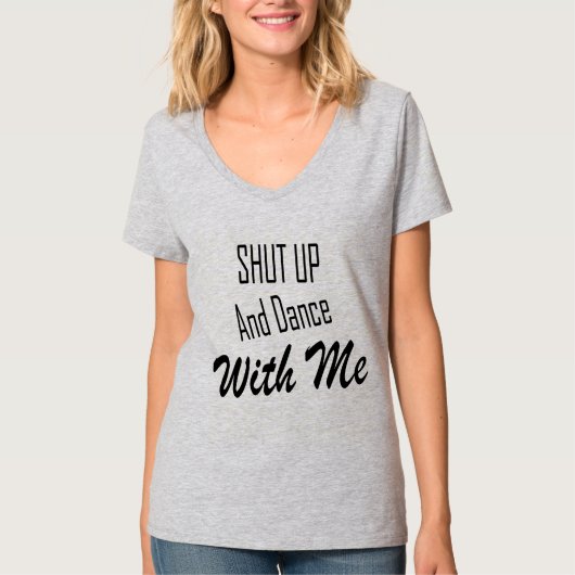 黙って一緒に踊れ Tシャツ (正面)