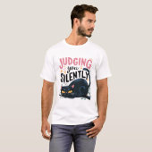 黙って判断する Tシャツ (正面フル)