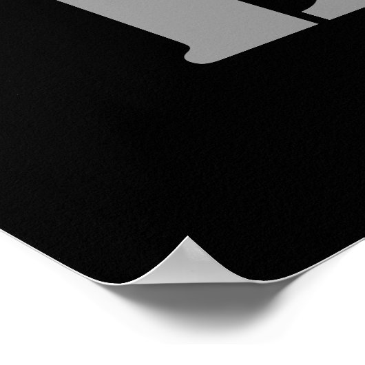 黙って持ち上げて！重量挙げエクササイズポスター ポスター (角)