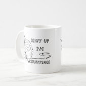 黙って数えている コーヒーマグカップ (正面左)