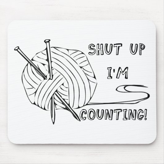 黙って数えている マウスパッド (正面)