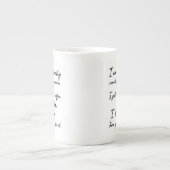 黙って文法を白黒に修正しない ボーンチャイナマグカップ (正面)