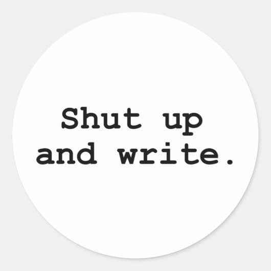 黙って書る ラウンドシール (正面)