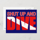 黙って潜る ポストカード (正面/裏面)