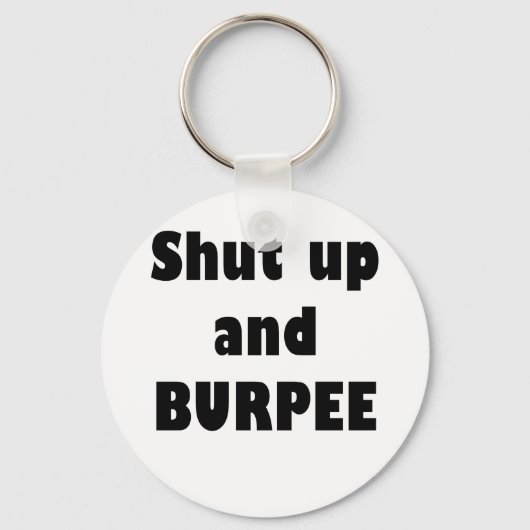 黙って燃え尽きる キーホルダー (正面)