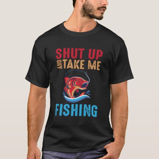 黙って私の魚釣り Tシャツ (正面)