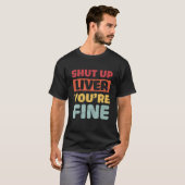 黙って肝臓あなたが素晴らしレトロヴィンテージ飲む Tシャツ (正面フル)