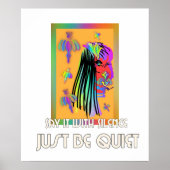 黙って言う ポスター (正面)