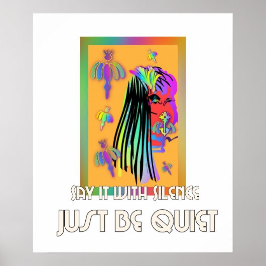 黙って言う ポスター (正面)