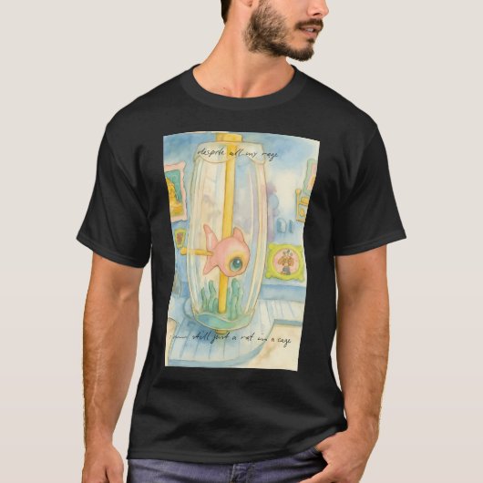 黙って釣り Tシャツ (正面)