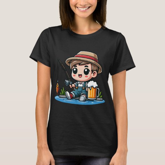 黙って釣り Tシャツ (正面)