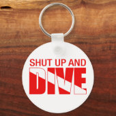 黙って飛び込む キーホルダー (正面)