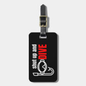 黙って飛び込む ラゲッジタグ (正面縦)