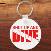 黙って飛び込め! キーホルダー (正面)