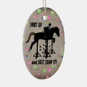 黙って馬を飛ばす セラミックオーナメント (右)