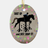 黙って馬を飛ばす セラミックオーナメント (裏面)