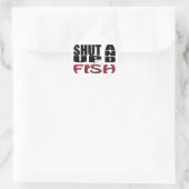 黙って魚を釣る ラウンドシール (バッグ)