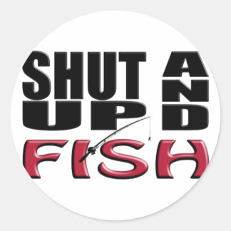 黙って魚を釣る ラウンドシール