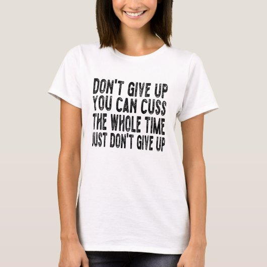 黙っ与えてずっと黙ってろ Tシャツ (正面)