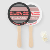 黙れ御サイン下さい ハンドファン (正面&裏面)