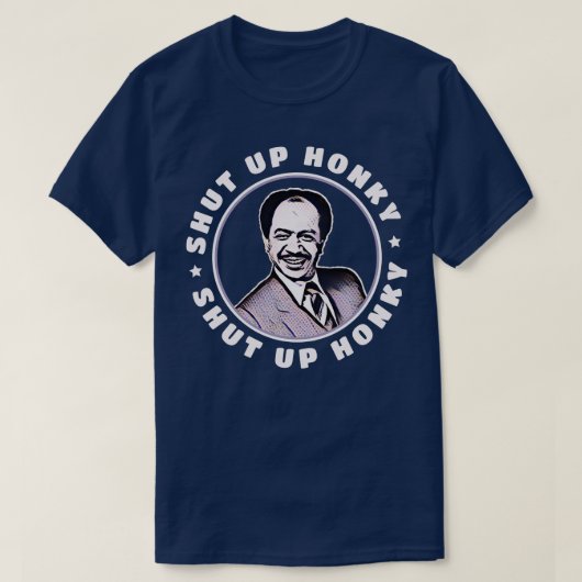 黙れ本音のジョージ・ジェファーソン Tシャツ (デザイン正面)