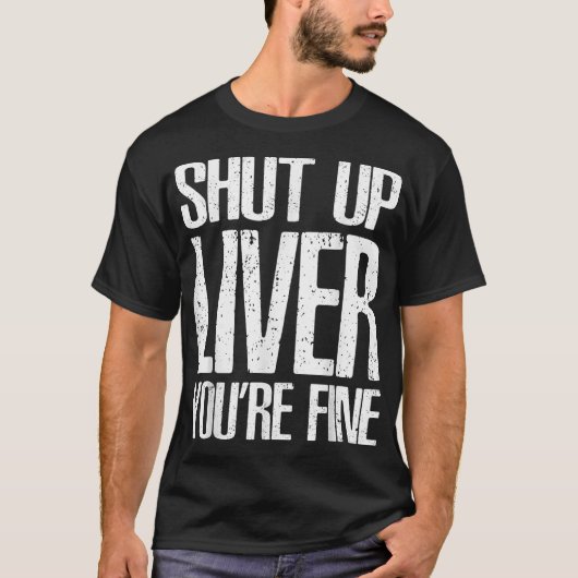 黙れ肝素晴らしの素晴らし飲み物 Tシャツ (正面)
