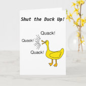 黙れ！ グリーティングカード (黄色い花)