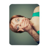 黙れ。ファインアート マグネット (縦)