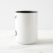 黙れ！ブラックキャットオフィスコーヒーを侮辱 マグカップ (中央)