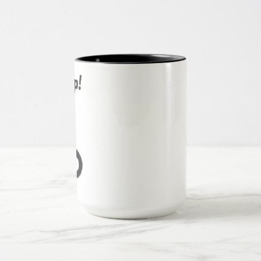 黙れ！ブラックキャットオフィスコーヒーを侮辱 マグカップ (中央)