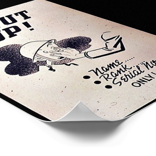 黙れ！ ポスター (角)