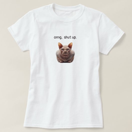 黙れ Tシャツ (デザイン正面)