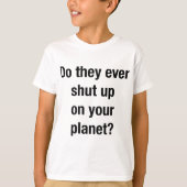 黙れ! Tシャツ (正面)