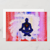 黙想および治療への招待状 招待状 (正面/裏面)