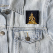 黙想につくAdibuddha Vajrasattva 缶バッジ (インサイチュ)