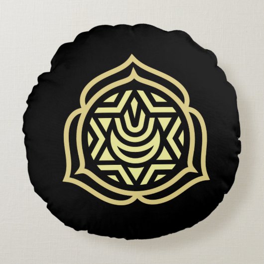 黙想のクッション ラウンドクッション (正面)