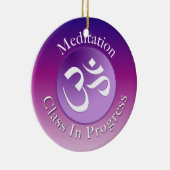 黙想のクラスのドア・ハンガー セラミックオーナメント (右)