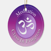 黙想のクラスのドア・ハンガー セラミックオーナメント (左)