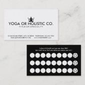 黙想のスタンプカード ロイヤリティカード (正面/裏面)