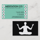 黙想のパンチカード ロイヤリティカード (正面/裏面)