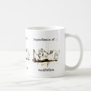 黙想のマグのImpawtance コーヒーマグカップ