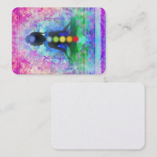 黙想のヨガの名刺 名刺 (正面/裏面)