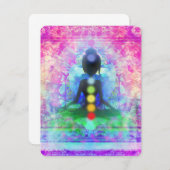 黙想のヨガの招待状 招待状 (正面/裏面)