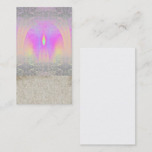 黙想の虹のクラスのヨガの名刺 名刺 (正面/裏面)