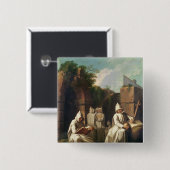 黙想のCarthusian修道士 缶バッジ (正面&裏面)