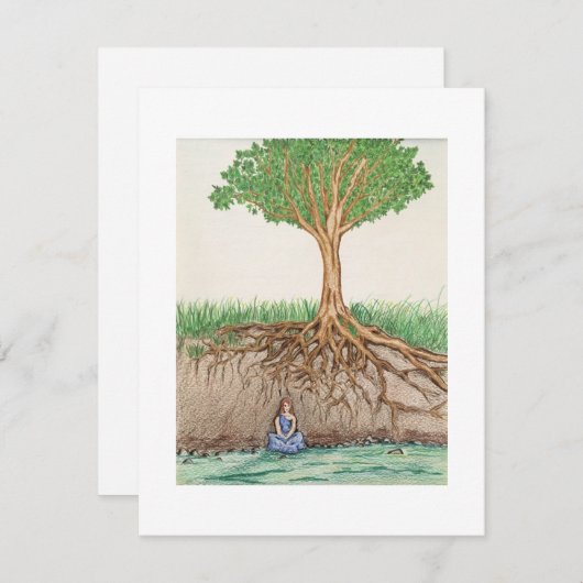 黙想を基づかせていること ノートカード (正面/裏面)