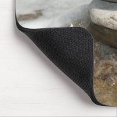 黙想、シークの生命のバランスのための石 マウスパッド (コーナー)