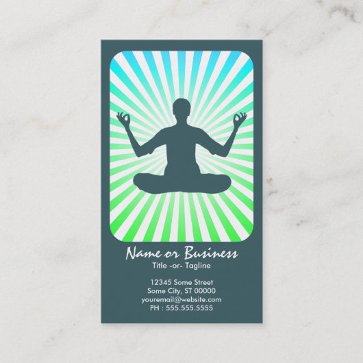 黙想: レトロ光線 名刺 (正面)