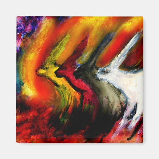 黙示録のウサギ マグネット (正面)